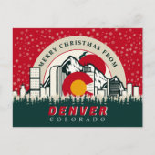 デンバーコロラドシティズからのメリークリスマス ポストカード (正面)