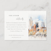 デンバーコロラドスカイラインウォーター結婚カラー詳細 エンクロージャーカード (正面)