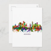 デンバーコロラドスカイライン シーズンポストカード (正面/裏面)