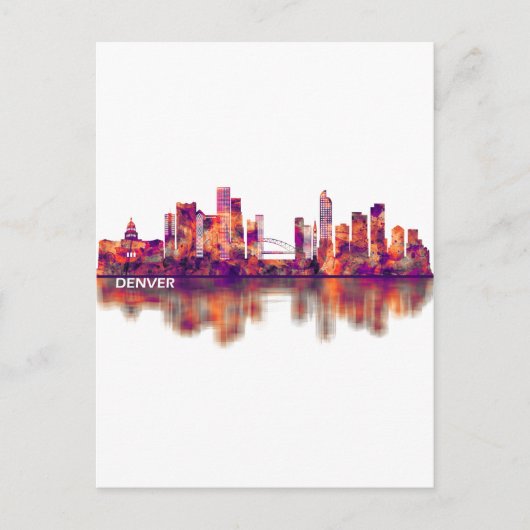 デンバーコロラドスカイライン シーズンポストカード (正面)