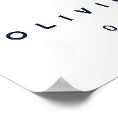 デンバーコロラドスタイライズドスカイラインウェルカム結婚ズ ポスター (角)