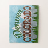デンバーコロラドスノーウィーマウンテンズ ジグソーパズル (縦)