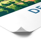 デンバーコロラドトラベルプリント ポスター (角)