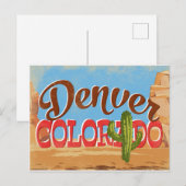 デンバーコロラドポストカードマンガートーデザートヴィンテージ ポストカード (正面/裏面)