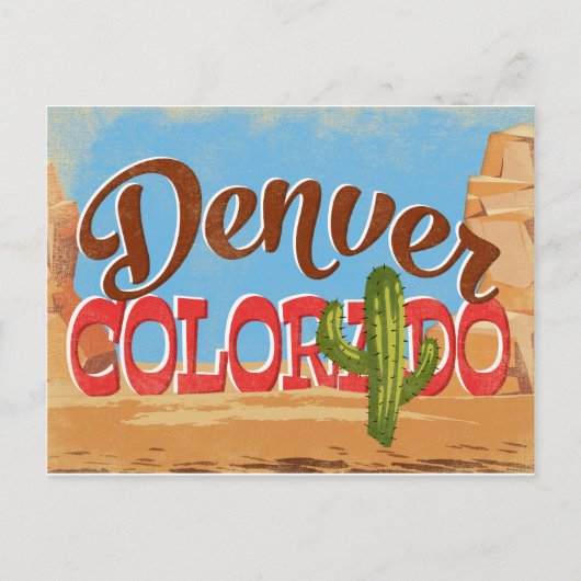 デンバーコロラドポストカードマンガートーデザートヴィンテージ ポストカード (正面)