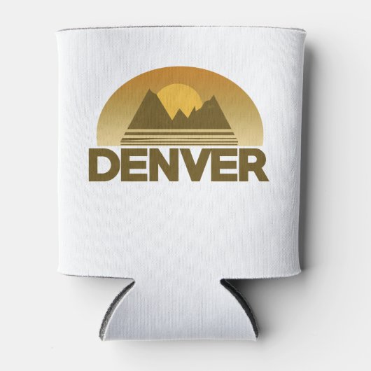 デンバーコロラドヴィンテージ旅行 缶クーラー (正面)