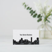 デンバーコロラド州のスカイラインのカスタマイズ可能なカード 名刺 (スタンド正面)