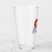 デンバーコロラド州旗キャンピングハイキングお土産80s タンブラーグラス (右)