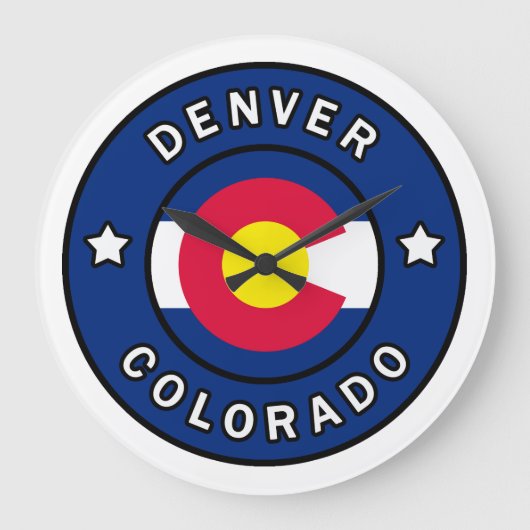 デンバーコロラド州 ラージ壁時計 (正面)
