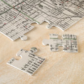 デンバーコロラド州(1920年)のヴィンテージの地図 ジグソーパズル (側面)