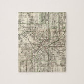 デンバーコロラド州(1920年)のヴィンテージの地図 ジグソーパズル (縦)