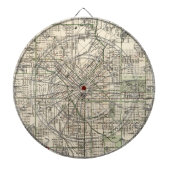 デンバーコロラド州(1920年)のヴィンテージの地図 ダーツボード (正面)