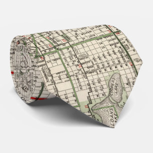 デンバーコロラド州(1920年)のヴィンテージの地図 ネクタイ