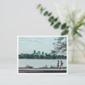 デンバーコロラド油彩画 ポストカード (スタンド正面)