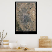 デンバーコロラド衛星ポスターマップ ポスター (キッチン)