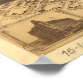 デンバーコロラド1881パノラママップ ポスター (角)