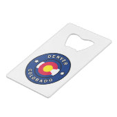 デンバーコロラド クレジットカード栓抜き (正面アングル)