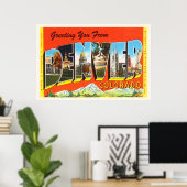 デンバーコロラドCOオールドヴィンテージ旅行記念品 ポスター (ホームオフィス)