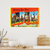 デンバーコロラドCOオールドヴィンテージ旅行記念品 ポスター (キッチン)