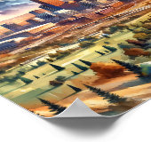 デンバーコロラドUSAトラベルプレースウォーターカラー ポスター (角)