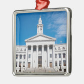 デンバーシティアンドカウンティ建物エントランス メタルオーナメント (左)