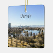 デンバーシティアンドマウンテンズコロラド セラミックオーナメント (左)