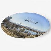 デンバーシティアンドマウンテンズコロラド ペーパープレート (アングル)