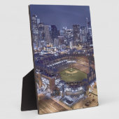 デンバーシティスカイライン&コーズフィールドat Night フォトプラーク (側面)