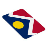 デンバーシティ国旗を掲げた愛国的なフレキシブル磁石 マグネット (右側)