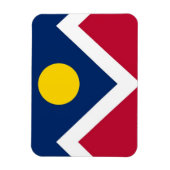 デンバーシティ国旗を掲げた愛国的なフレキシブル磁石 マグネット (縦)