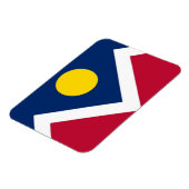 デンバーシティ国旗を掲げた愛国的なフレキシブル磁石 マグネット (左側)