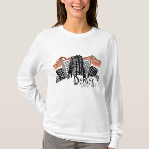 デンバースカイラインウォメンズフード付きスウェットシャツ Tシャツ