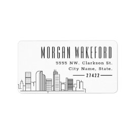 デンバースタイルのスカイライン大ラベル ラベル