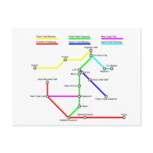 デンバーバイクマップポストカード