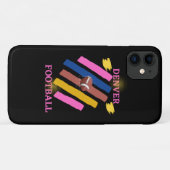 デンバーブロンコスとサッカーTシャクラシックツTシャツ Case-Mate iPhoneケース (裏面(横))