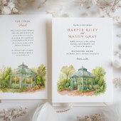 デンバーボタニックガーデンズ　ウッドランドモザイクウェディング 招待状