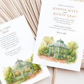 デンバーボタニックガーデンズ　ウッドランドモザイクウェディング 招待状