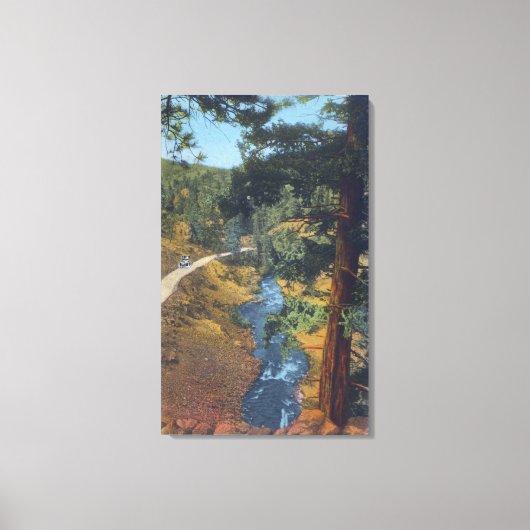 デンバーマウンテンパークCO – ベアークリークキャニオン キャンバスプリント (正面)