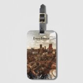 デンバーミニマルコロラドスカイライン ラゲッジタグ (正面縦)