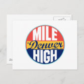 デンバーヴィンテージラベル ポストカード (正面/裏面)