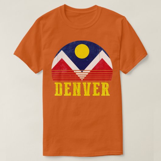 デンバー国旗1 Tシャツ (デザイン正面)