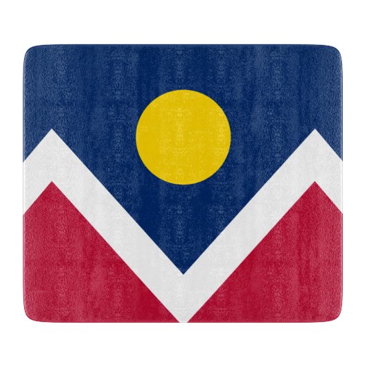 デンバー国旗(コロラド州,米国) カッティングボード (正面)