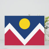 デンバー国旗（コロラド州，米国） カード (スタンド正面)