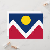 デンバー国旗（コロラド州，米国） カード (正面/裏面インサイチュ)