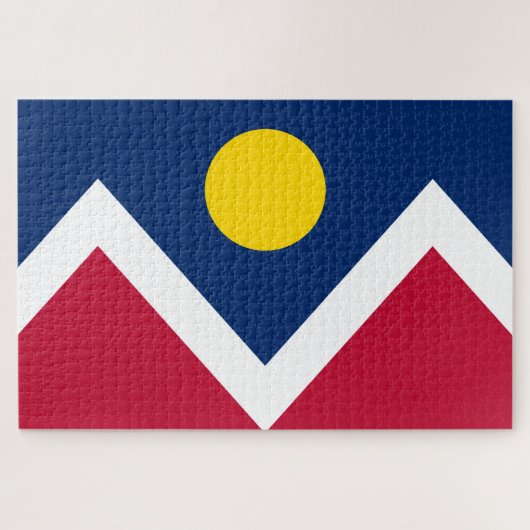 デンバー国旗（コロラド州，米国） ジグソーパズル (横)