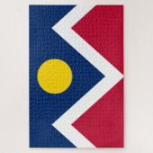 デンバー国旗（コロラド州，米国） ジグソーパズル (縦)