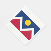 デンバー国旗（コロラド州，米国） スタンダードランチョンナプキン (角)