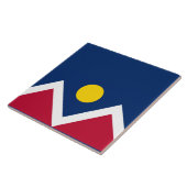 デンバー国旗（コロラド州，米国） タイル (側面)