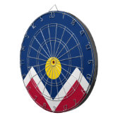 デンバー国旗（コロラド州，米国） ダーツボード (正面右)