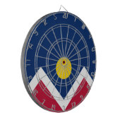 デンバー国旗（コロラド州，米国） ダーツボード (正面左)